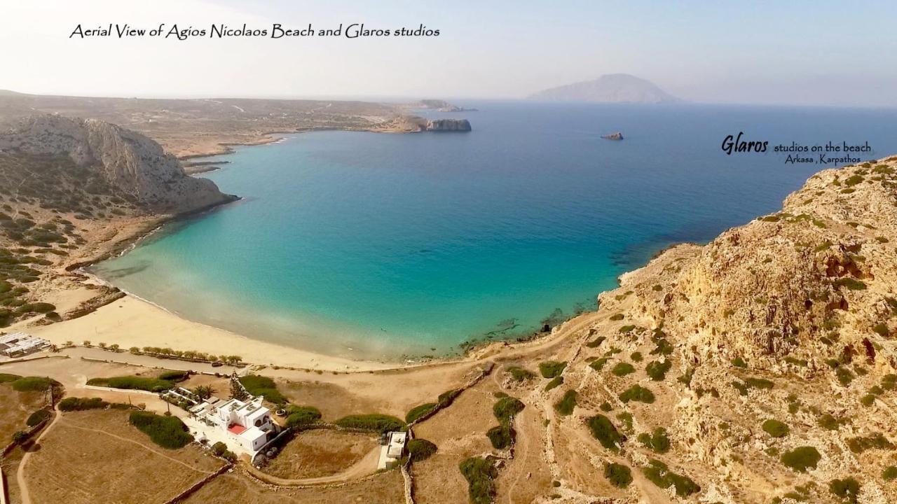 Glaros Luxury Studio On The Beach Διαμέρισμα Αρκάσα Εξωτερικό φωτογραφία
