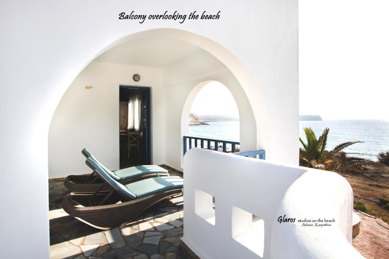 Glaros Luxury Studio On The Beach Διαμέρισμα Αρκάσα Εξωτερικό φωτογραφία