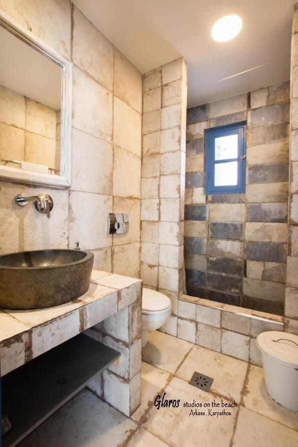 Glaros Luxury Studio On The Beach Διαμέρισμα Αρκάσα Εξωτερικό φωτογραφία