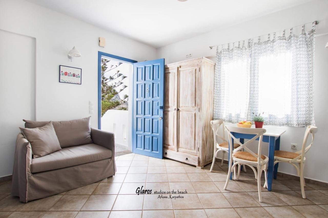 Glaros Luxury Studio On The Beach Διαμέρισμα Αρκάσα Εξωτερικό φωτογραφία