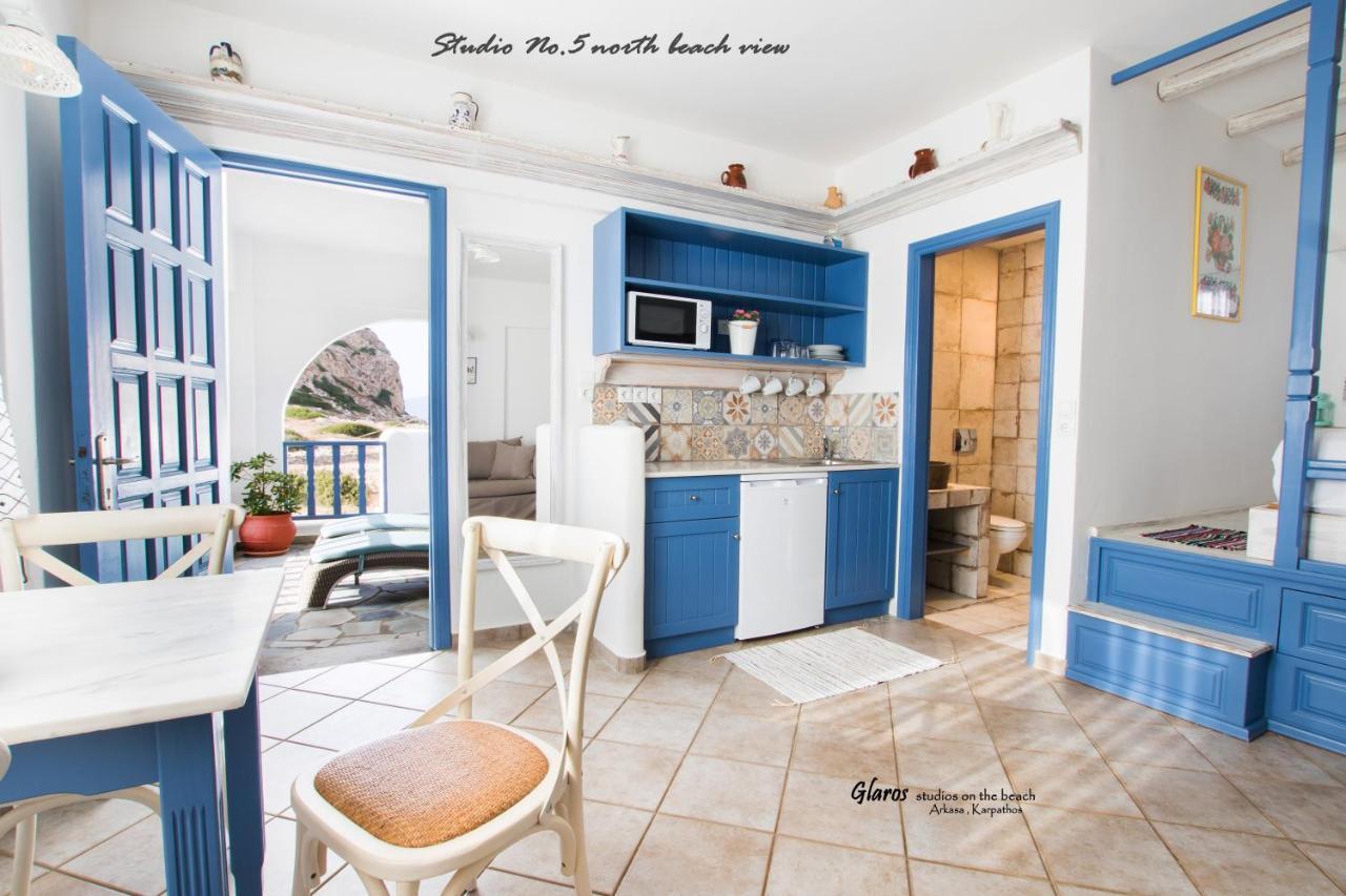 Glaros Luxury Studio On The Beach Διαμέρισμα Αρκάσα Εξωτερικό φωτογραφία
