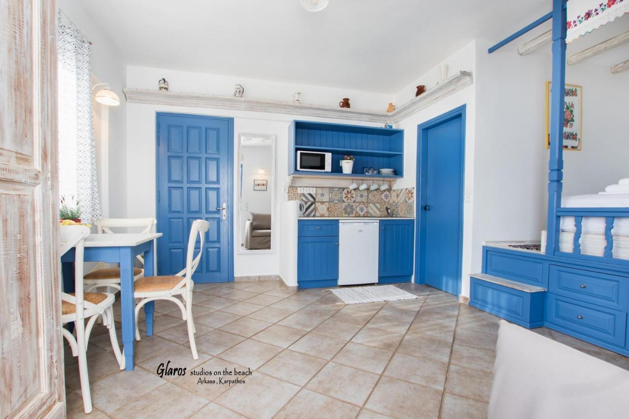 Glaros Luxury Studio On The Beach Διαμέρισμα Αρκάσα Εξωτερικό φωτογραφία