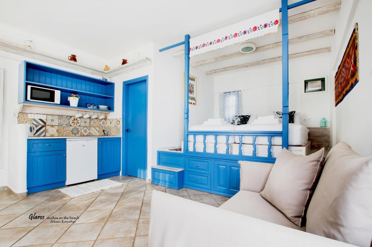 Glaros Luxury Studio On The Beach Διαμέρισμα Αρκάσα Εξωτερικό φωτογραφία